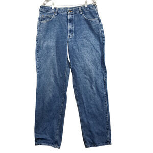 Denim Riders Men's Jeans Blue 38x34 Stone 100% Cotton Wash 5-Pocket